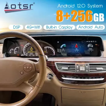 Обновленный автомобильный радиоприемник 2020 для Mercedes BENZ S Class W221 W216 CL 2005-2013 Android, 2Din стереоприемник, Авторадио, мультимедийный плеер