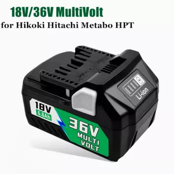 Обновленный литий-ионный аккумулятор 18 В/36 В, 6,8 Ач для Metabo HPT 18 в 36 В, беспроводные инструменты BSL36A18