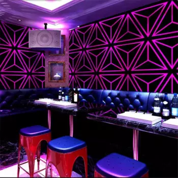 Обои beibehang ktv для караоке, креативные мигающие настенные 3D-обои со светоотражающими элементами для бара, коридора, прихожей