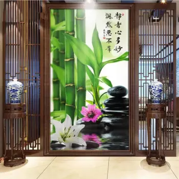 Обои на заказ wellyu papel, 3d фрески для гостиной, рельефные настенные бумаги для бамбукового крыльца, коридора, домашнего декора