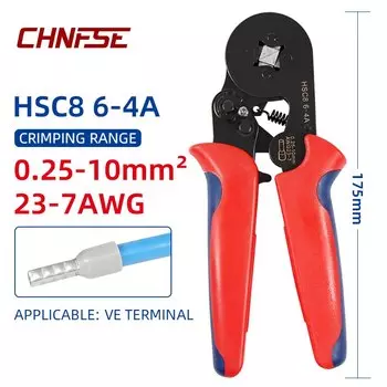 Обжимные клещи CHNFSE HSC8 для наконечников 0,25-10 мм