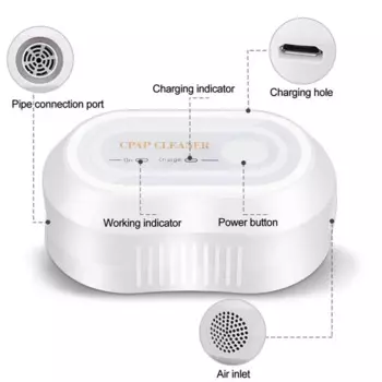 Очиститель CPAP — Портативная мини-машина для очистки CPAP — Подходит для маски CPAP, аксессуары для трубок для шлангов с обычным и подогревом