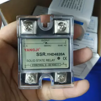 Однофазное твердотельное реле Yang YHD4820A (20A/480V)
