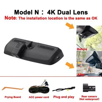 OEM 4K HD 2160P Plug and Play Wi-Fi автомобильный видеорегистратор для Haval Dargo 2021 2022 2023 2024