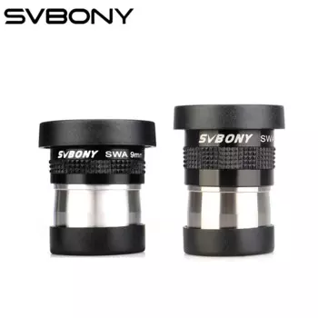 Окуляр для телескопа SVBONY 1,25 дюйма, 9/18 мм, 72 °, суперширокий Угол обзора (SWA), асферический окуляр SV136