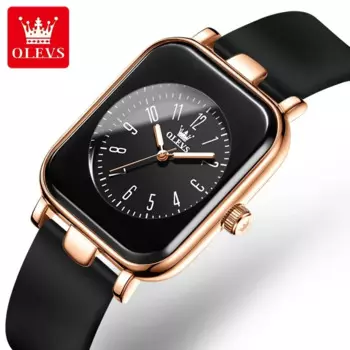 OLEVS 9961 силиконовый ремешок Кварцевые часы для женщин модные водонепроницаемые женские наручные часы