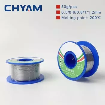 Оловянная паяльная проволока 60/40 с канифольным сердечником 0,5-1,2 мм