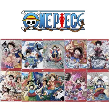 ONE PIECE бронзовая густая карта редкая коллекция флеш-карта Аниме Обезьяна D. Luffy мультфильм настольная игра игрушки мальчики рождественские подарки