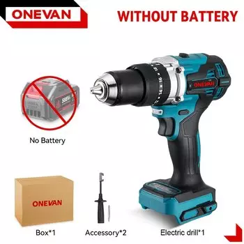 ONEVAN Бесщеточная ударная дрель 650 Нм