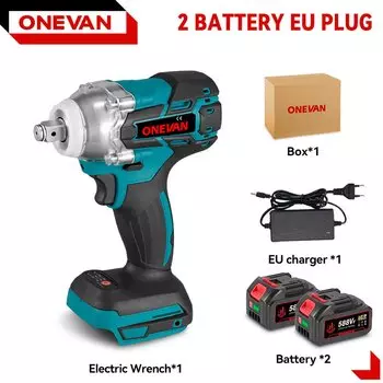 ONEVAN 520N.M бесщеточный электрический гайковерт 18В