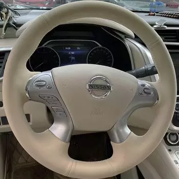 Оплетка на руль автомобиля 100%, подходит для Infiniti JX35 M M25 M35 M37 M56 Q70 QX60 Nissan Murano, автомобильные аксессуары