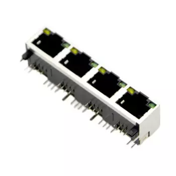 Оптовая продажа, новые клеммные разъемы RJ45, Сетевая розетка 56 с подсветкой + светодиод/1x4/с экранированием 60 шт./лот