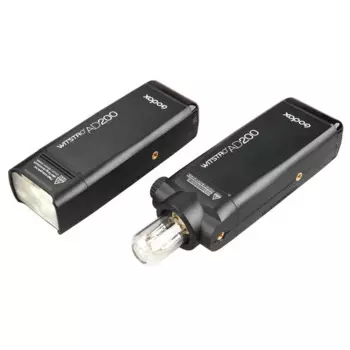 Оптовая продажа, внешняя портативная вспышка для фотоаппарата GODOX AD200Pro с отражателем и цветными фильтрами