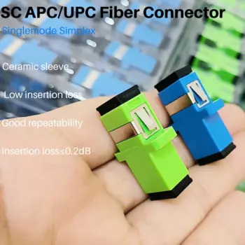 Оптоволоконный адаптер SC APC UPC Simplex одномодовый оптоволоконный адаптер оптоволоконный соединитель оптоволоконный фланец