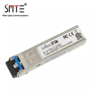 Оптоволоконный трансивер Mikrotik S-31DLC20D 1,25G-1310nm-20km-DDM-SFP
