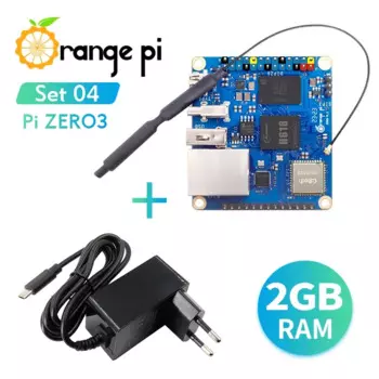 Orange Pi Zero 3 2 ГБ + 5V3A Блок питания Type-C, DDR4 Allwinner H618 WiFi + BT BLE Мини-ПК Orange Pi Zero3 SBC Одноплатный компьютер