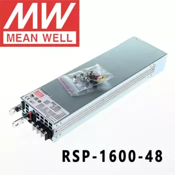 Оригинал Mean Well RSP-1600-48 Meanwell 48 В постоянного тока/0-33, 5a/1608 Вт, одиночный выход с блоком питания с функцией PFC