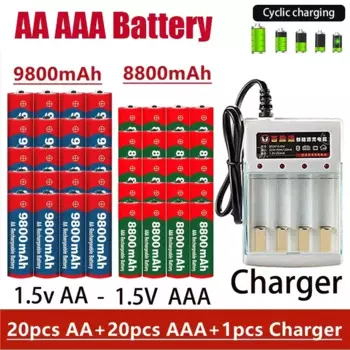 Оригинальная батарейка 2023new 1,5 v aa9800mah aaa8800mah Женская батарейка