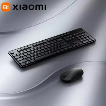 Оригинальная беспроводная клавиатура и мышь Xiaomi, набор из 2 строк интерфейса, 104 клавиш, 2,4 ГГц, беспроводное соединение Fn, клавиши быстрого доступа в офисе