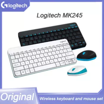 Оригинальная Беспроводная Клавиатура Logitech Mk245 Nano, комбинированная мышь и клавиатура для ноутбука, рабочего стола, для дома и офиса