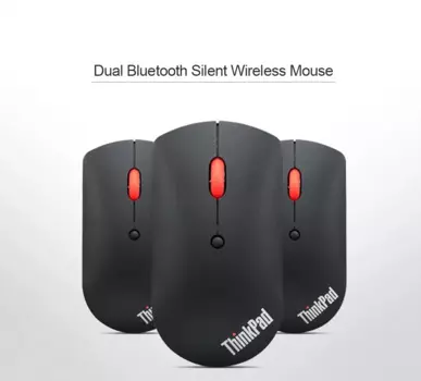 Оригинальная беспроводная мышь Lenovo ThinkPad Dual Bluetooth с Bluetooth 5,0 2400DPI, бесшумная кнопочная мышь для Windows 4Y50X88822