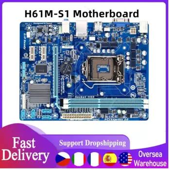 Оригинальная Двойная материнская плата LGA 1155 I3 I5 I7 DDR3 16 ГБ, двухканальная память, интерфейс VGA, десктопная материнская плата, оптовая продажа