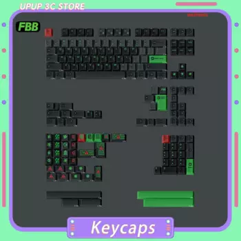 Оригинальная игровая клавиатура FBB Hacker, колпачки клавиш PBT, механическая клавиатура с сублимационной печатью под заказ, колпачки клавиш для ПК в подарок