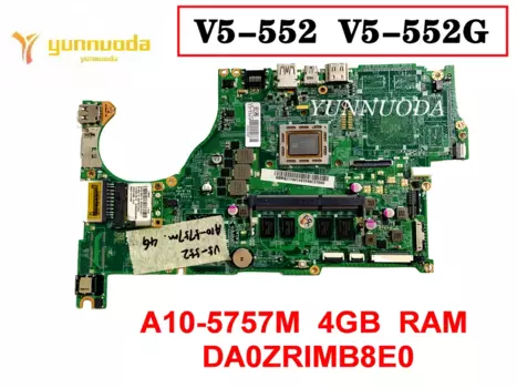 Оригинальная материнская плата для ноутбука ACER , 4 Гб ОЗУ, DA0ZRIMB8E0, протестирована, хорошая Бесплатная доставка