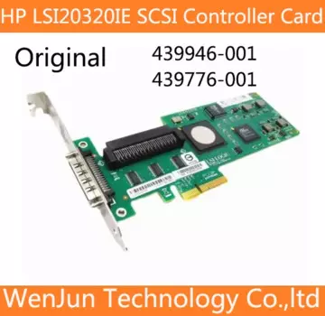 Оригинальная плата контроллера для HP LSI20320IE SCSI, PCIE PCI Express x4 LSI20320IE SCSI, карта адаптера 439946-001 439776-001