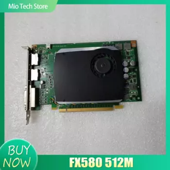 Оригинальная профессиональная видеокарта Quadro FX580 512M с двойной поддержкой DP и медицинской картой высокой четкости 2K
