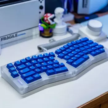 Оригинальная Проводная Механическая клавиатура 78key, поддержка через эргономику, пользовательский акриловый комплект, прокладка горячей замены, Офисная игровая клавиатура