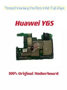 Оригинальная разблокированная материнская плата для Huawei Y6s, материнская плата, материнская плата с схемами чипов, гибкий кабель