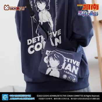 Оригинальная сумка-мессенджер Moeyu Detective Conan через плечо, мужская и женская сумка, нагрудная сумка на плечо, Холщовая Сумка, кошелек, женская сумка