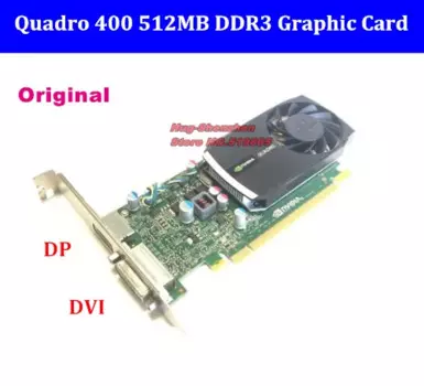 Оригинальная видеокарта высокого качества для quadro 400 512 Мб PCI-E 16x, профессиональная 3D графическая карта Q400