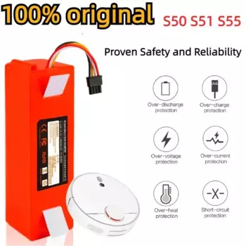 Оригинальная запасная батарея для XIAOMI 1S 1ST Roborock SDJQR01RR робот-пылесос для подметания и уборки 1200 мАч