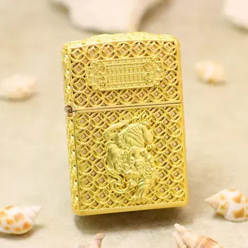 Оригинальная зажигалка Zippo Golden brave Soldier, медная подсветка, подарок с кодом против подделки