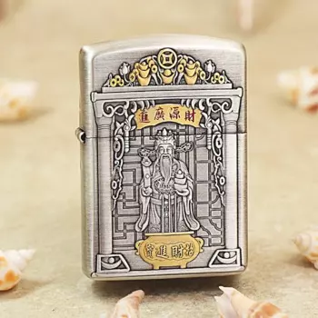 Оригинальная зажигалка Zippo с маслом богатства, медная ветрозащитная сигаретная керосиновая зажигалка, подарок с кодом против подделки