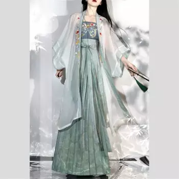 Оригинальная женская одежда Hanfu, новый старинный костюм, костюм для ежегодных собраний, танцев, выступлений, женский костюм сладкого ханьфу