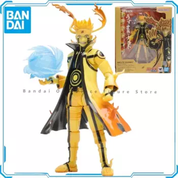 Оригинальные фигурки героев мультфильмов Bandai Naruto SHF Uzumaki, оригинальные коллекционные аниме подарки для детей, модель игрушек