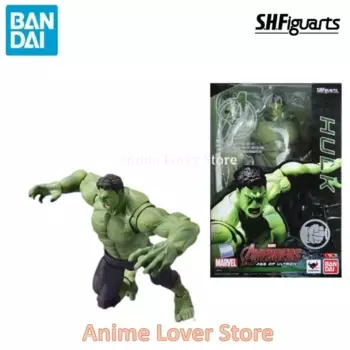 Оригинальные фигурки MARVEL S.H. Фигуртс SHF Мстители: возраст ультрона Халка, аниме, игрушки для детей, подарок, Коллекционная модель