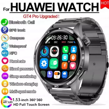 Оригинальные новые умные часы для часов 5 Pro, мужские обновленные AMOLED-экраны, NFC GPS-трекер, женские умные часы для мониторинга здоровья BT Call