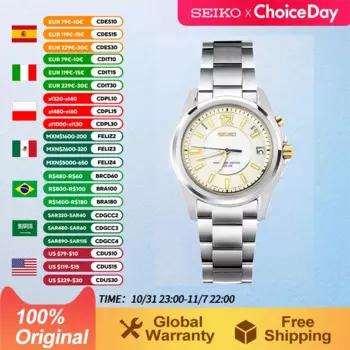 Оригинальные японские часы Seiko, мужские кварцевые часы для мужчин, индивидуальные красивые водонепроницаемые часы с 10 барми