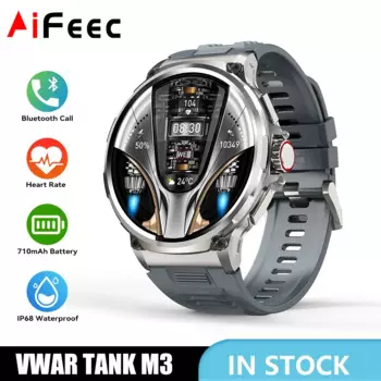 Оригинальные Смарт-часы VWAR Tank M3, 1,85 дюйма, фитнес-часы, Bluetooth-вызов, военные Смарт-часы для мужчин и женщин, аккумулятор 710 мАч