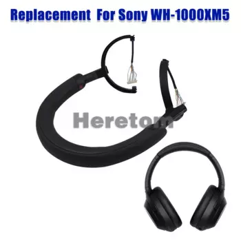 Оригинальные запасные части для наушников Sony WH-1000XM5 XM5, головная повязка для наушников, без логотипа, черный