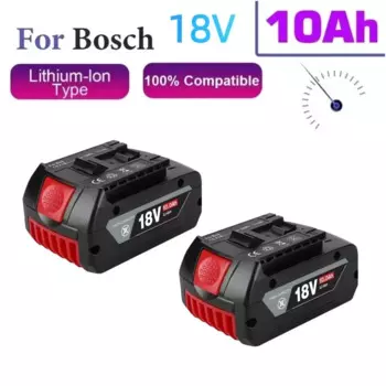 Оригинальный аккумулятор 18 В, 10,0 Ач для Bosch 18 В Professional GBA GBH GSR GSB BAT618 BAT609 BAT620, сменный аккумулятор