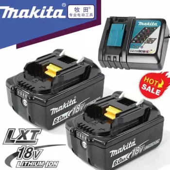 Оригинальный аккумулятор Makita 18 В BL1860 BL1850B BL1840 BL1830, аккумулятор для отвертки и зарядное устройство, 21 В, сменные аккумуляторы для электроинструментов