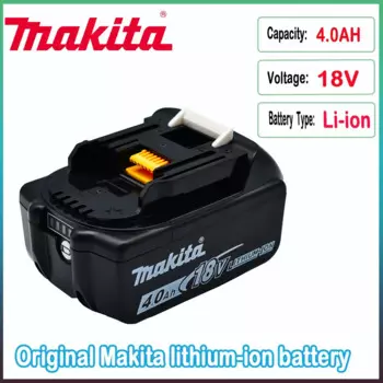 Оригинальный аккумулятор Makita 18 в, 4,0 Ач, со встроенной литий-ионной заменой, LXT BL1860B BL1860 BL1850 Makita, аккумулятор для электроинструмента