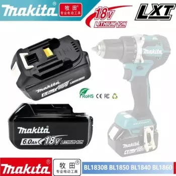 Оригинальный аккумулятор Makita, 18 в, 5000 Ач, со встроенной литий-ионной заменой, LXT BL1860B BL1860 BL1850 Makita, аккумулятор для электроинструмента