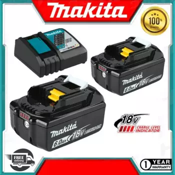 Оригинальный аккумулятор Makita, 18 в, 5000 Ач, со встроенной литий-ионной заменой, LXT BL1860B BL1860 BL1850 Makita, аккумулятор для электроинструмента