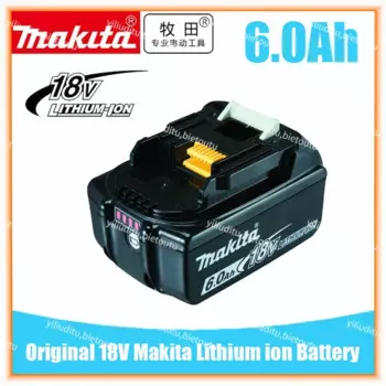 Оригинальный аккумулятор Makita, 18 в, 6000 Ач, со встроенной литий-ионной заменой, LXT BL1860B BL1860 BL1850 Makita, аккумулятор для электроинструмента